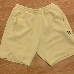 Adidas Men's Light Yellow Athletic Shorts